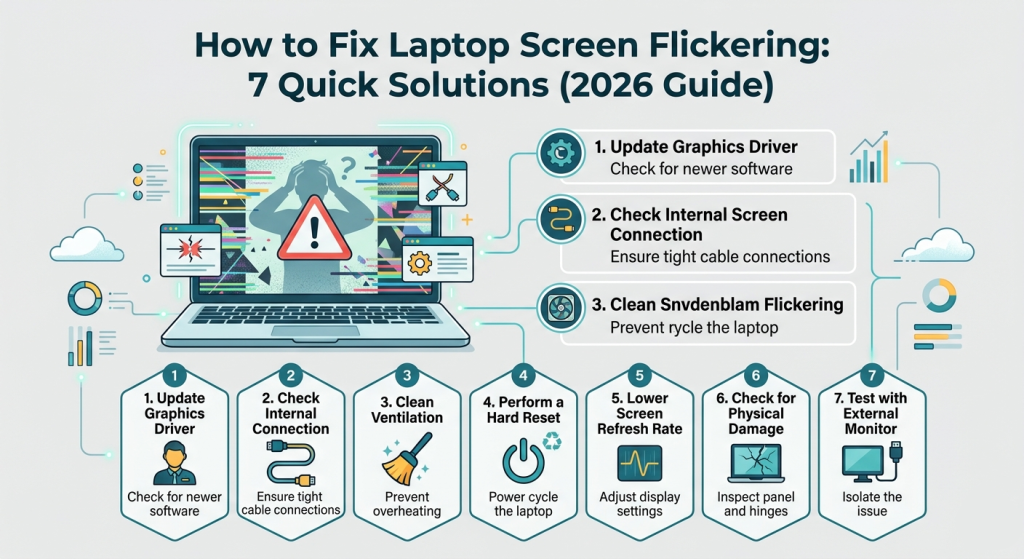 How to Fix Laptop Screen Flickering: 7 Quick Solutions (2026 Guide)